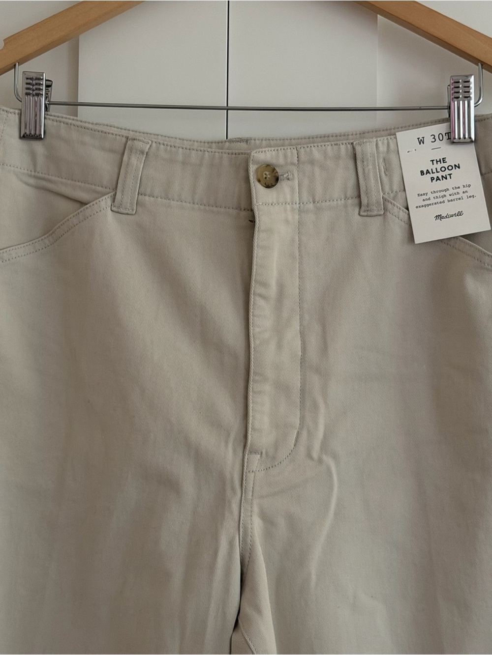 NWT Madewell The Tall Balloon Pant 30T - Picture 3 of 6